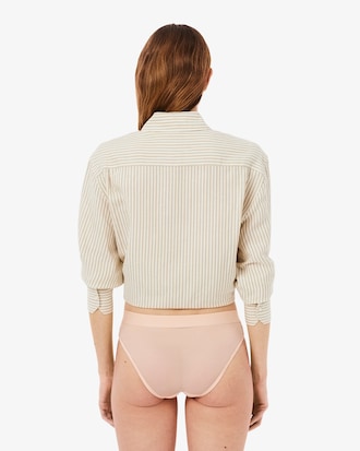 Branded Waist Mesh Briefs