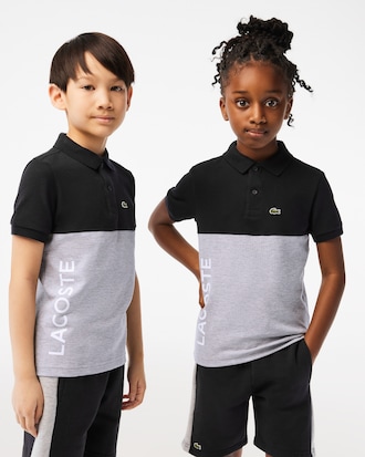Kids' Colorblock Piqué Polo