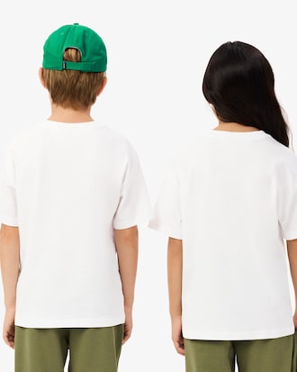 Kids' Contrast Badge Cotton T-Shirt