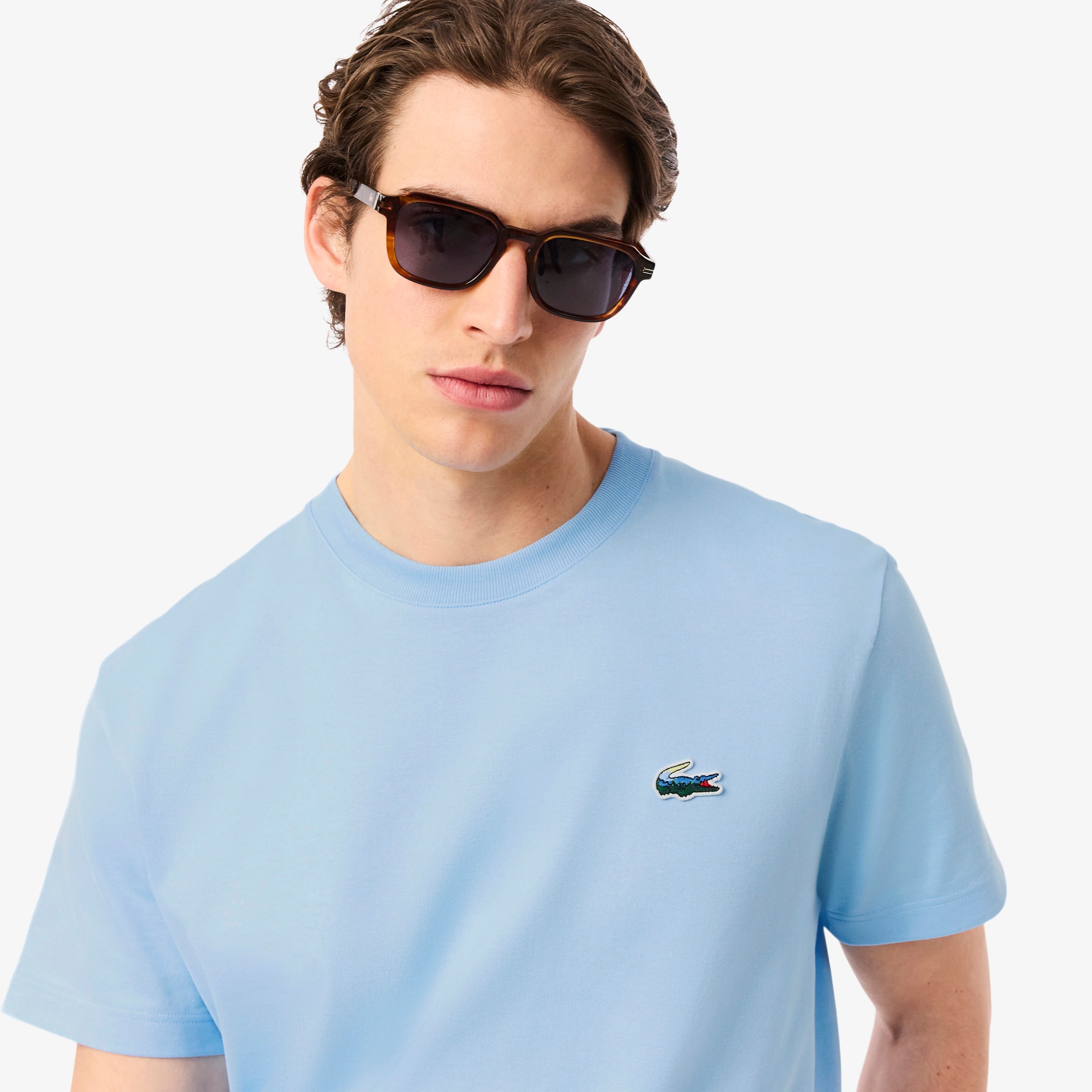 Men's Heavy Jersey Landscape Crocodile T-Shirt - Organic Cotton