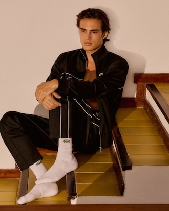 Trim Accent Piqu&eacute; Sweatpants