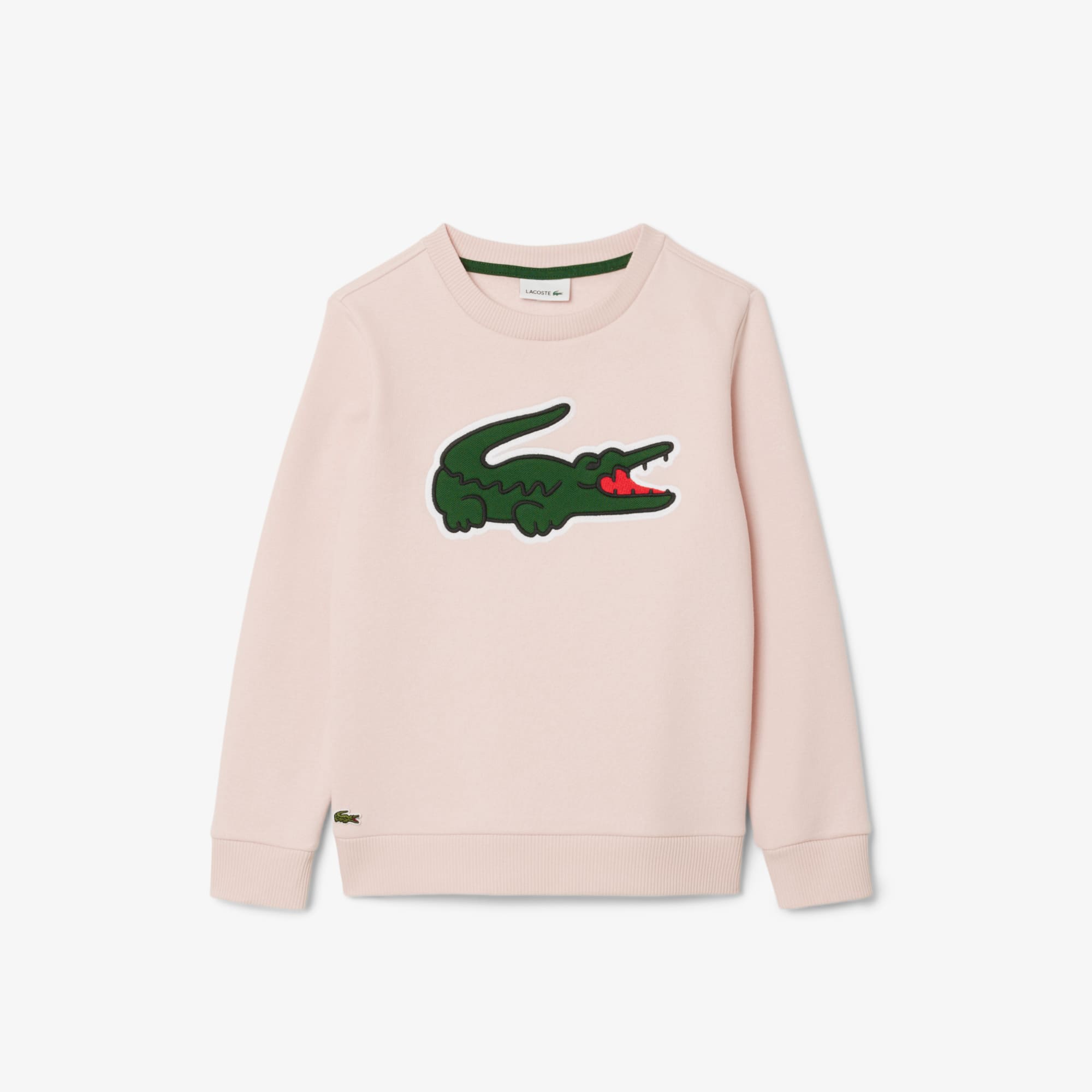 Lacoste Kids' Printed Fleece Sweatshirt - 8 Years In Pink