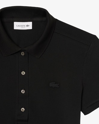 Polo De Mini Piqu&eacute; El&aacute;stico L.12.D De Corte Slim Para Mujer