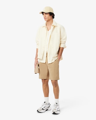 Regular Fit Stretch Cotton Chino Bermuda Shorts