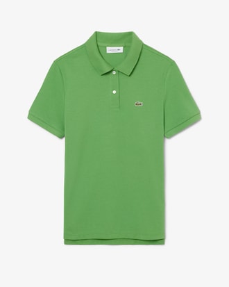 Polo femme regular fit en petit piqu&eacute; de coton souple