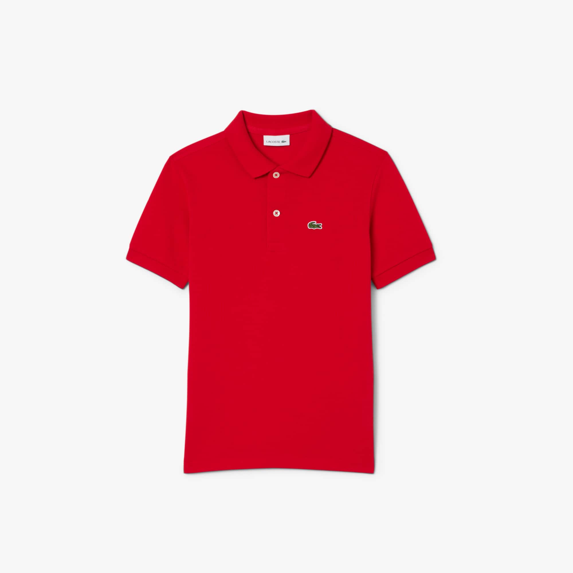 Lacoste Interlock Piqué Jersey Golf Polo In Red