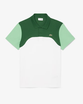 Polo de L.12.12 en Bloques de Color con Corte Regular para Hombre