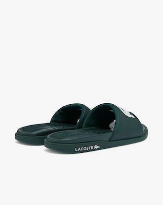 Men's Croco Dualiste Logo Strap Slides