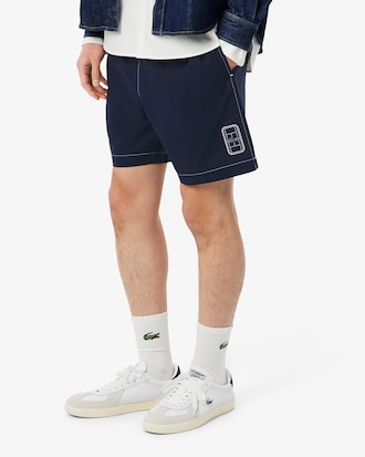 Relaxed Fit Cotton Twill Shorts