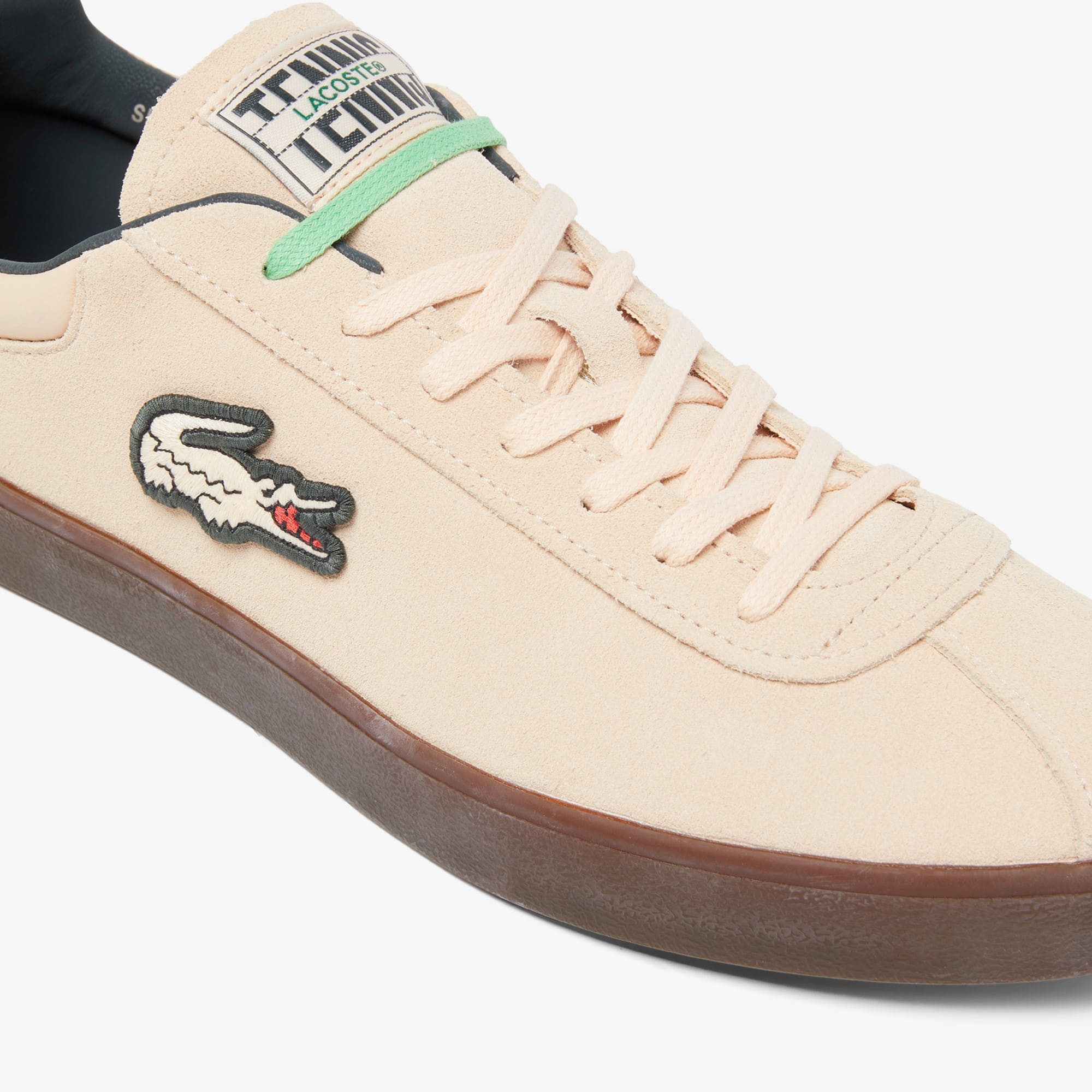 【LACOSTE】 ★ Vintage Court Base Shot Sneakers ★ Sand Men's Baseshot Suede Sneakers - Sneakers - New In 2025 | Lacoste