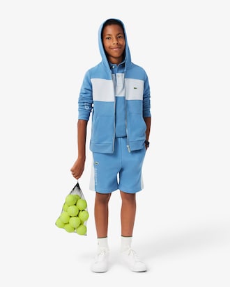Colour-Block Fleece Shorts