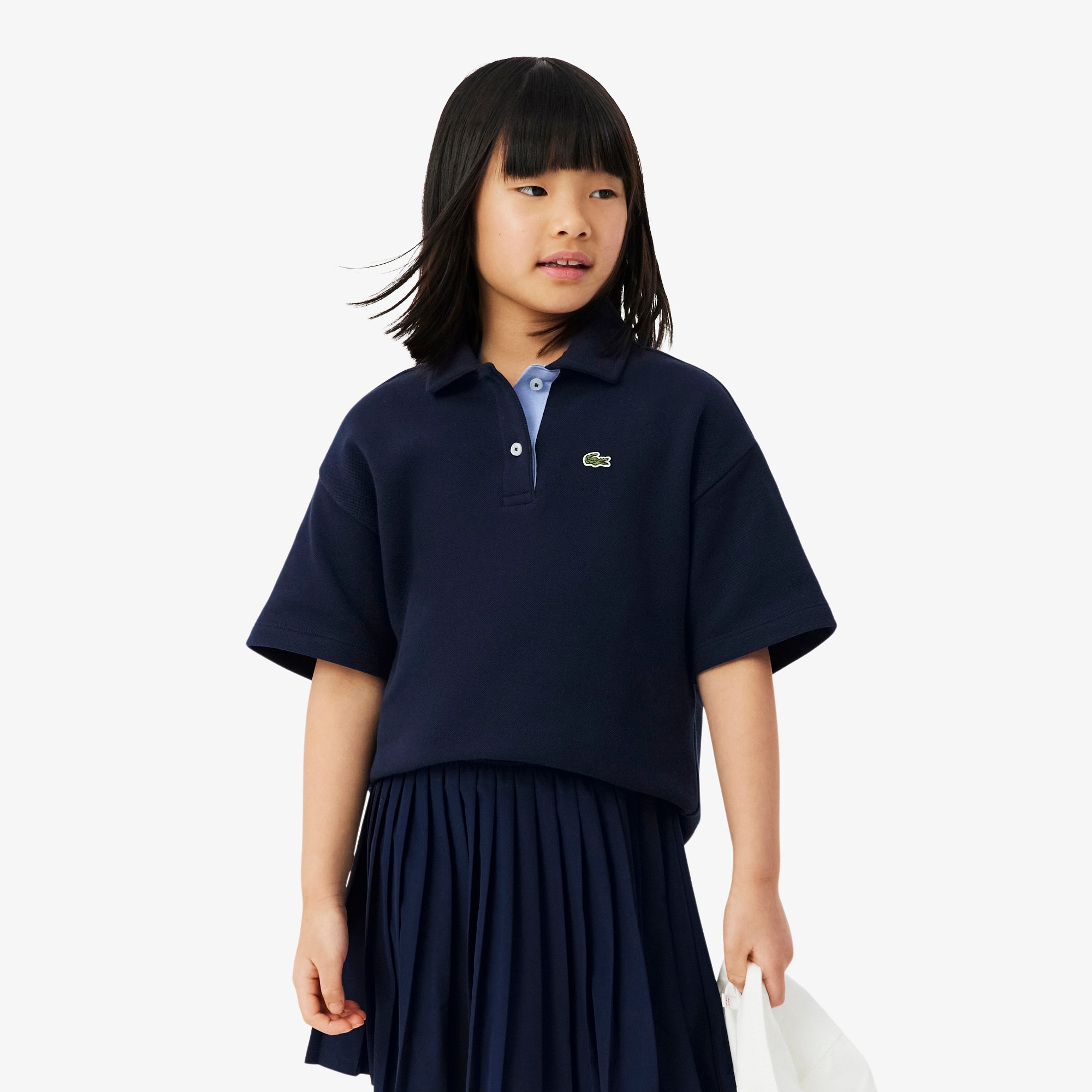 Girls' Oversized Piqué Polo - Polos - New In 2026 | Lacoste