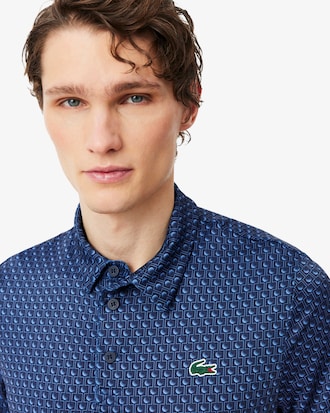 Regular Fit Printed Golf Polo Shirt