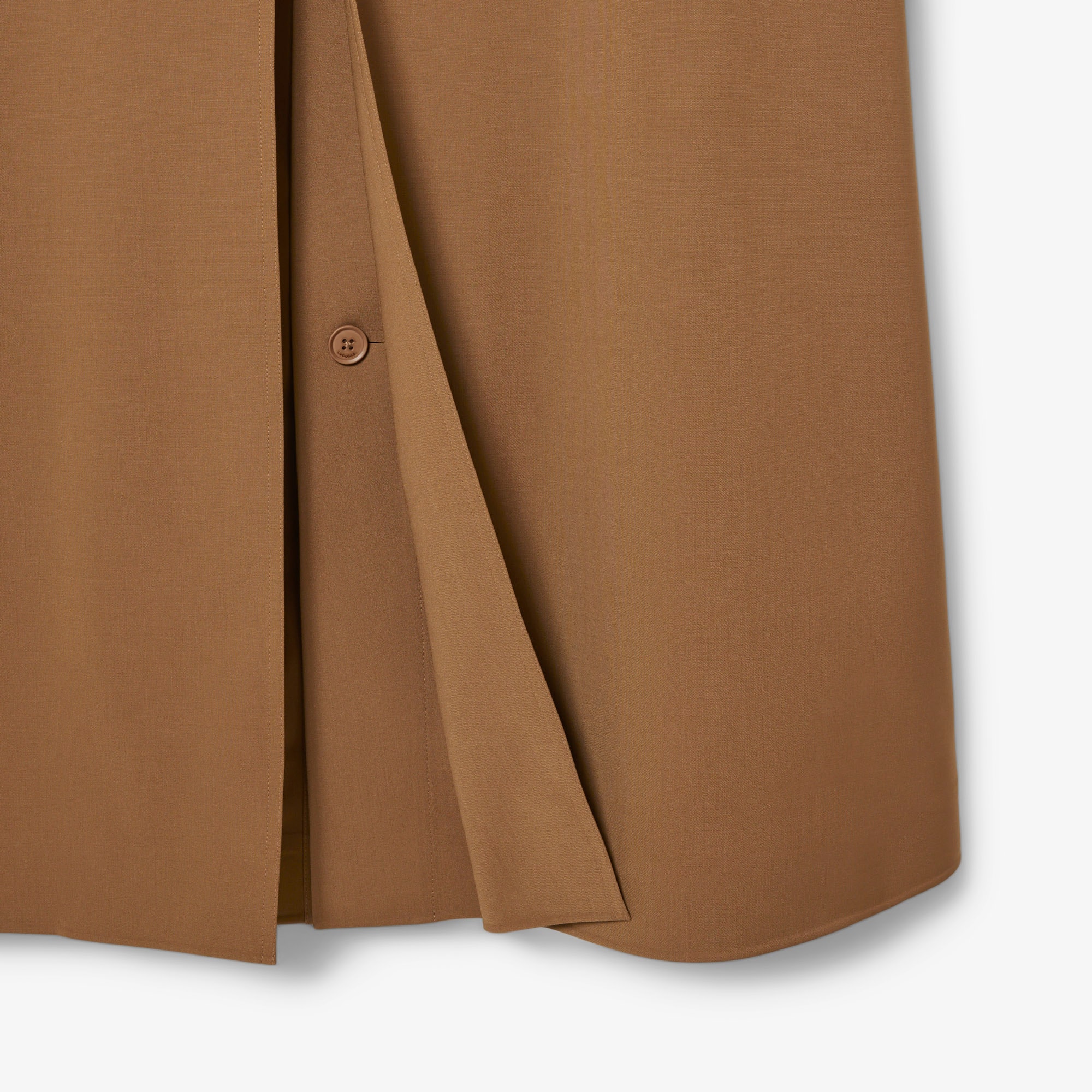 Runway Wool Blend Trench Coat