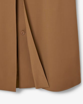 Runway Wool Blend Trench Coat