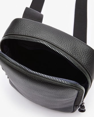 Soft Matte Grained Leather Crossbody