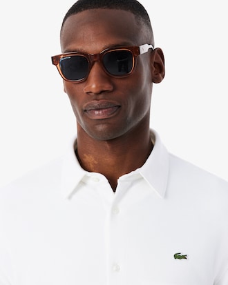 Men's Slim Fit Cotton Piqué Shirt