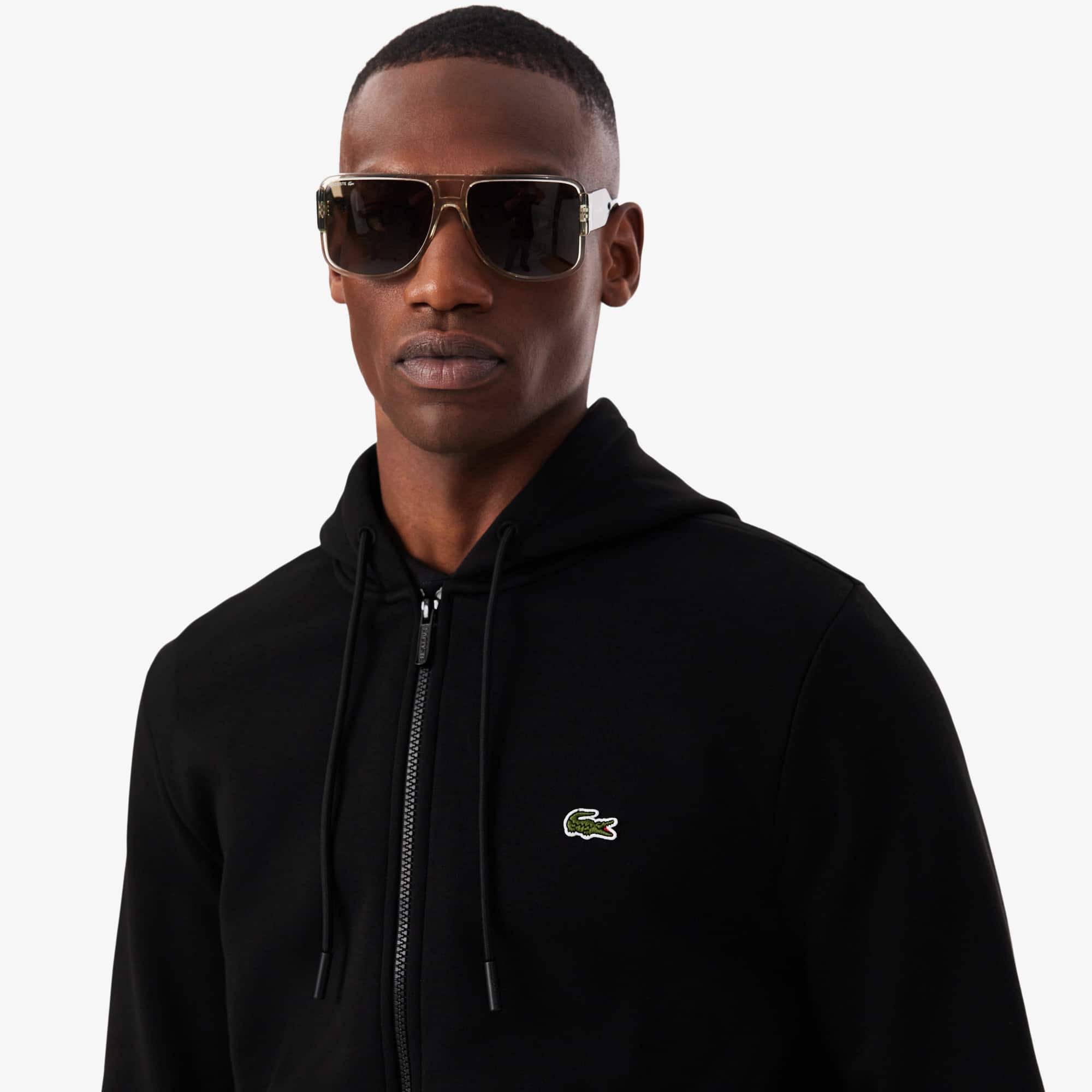 Organic Cotton Kangaroo Pocket Hoodie | Lacoste US | Men's Collection