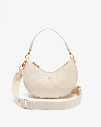 Women's Maheki Embossed Leather Half Moon Bag