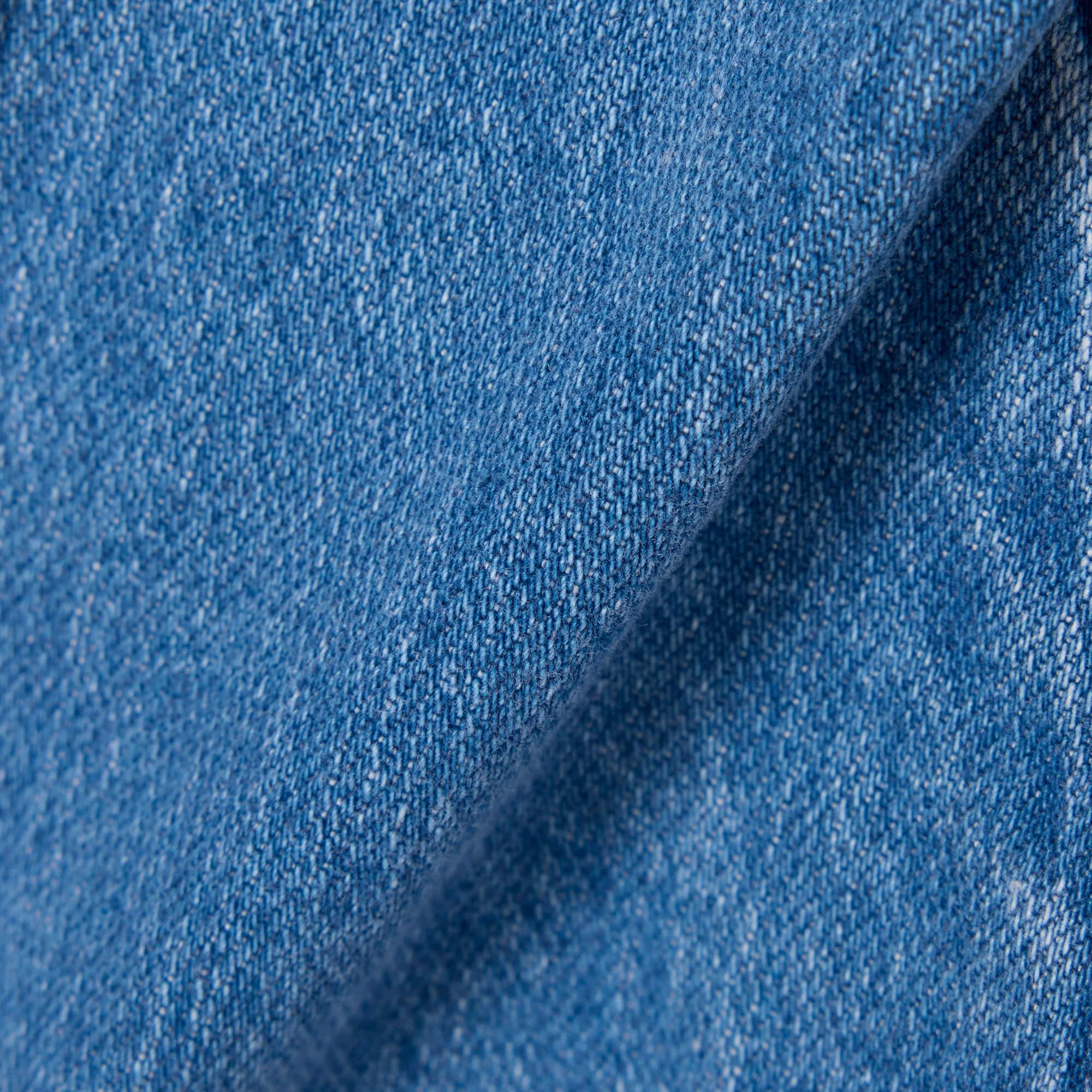 Padded Badge Accent Denim Bomber Jacket