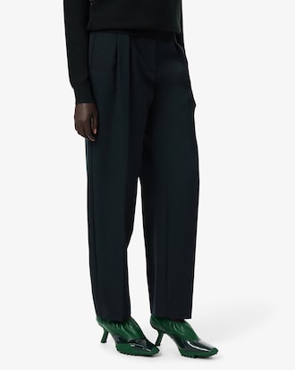 Runway Straight Fit Tailored Wool Pants