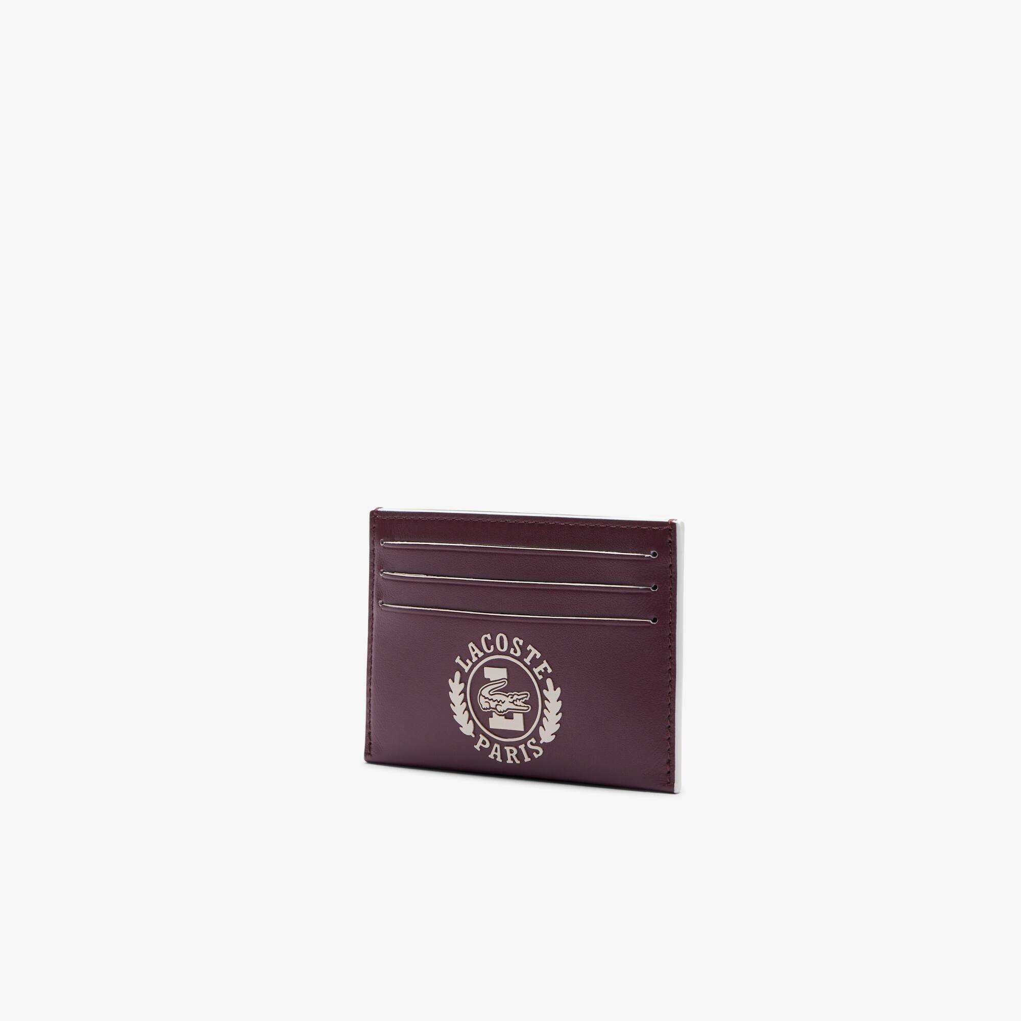 Vintage Logo FG Leather Card Holder - Bags - New In 2026 | Lacoste