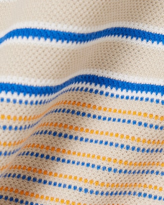 Runway Slim Fit Striped Piqu&eacute; Polo Shirt