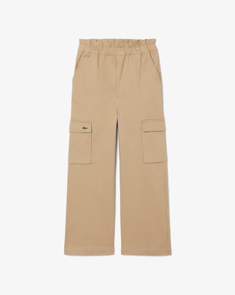 Girls' Cotton Twill Cargo Pants
