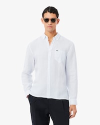 Men's Regular Fit Striped Linen Shirt