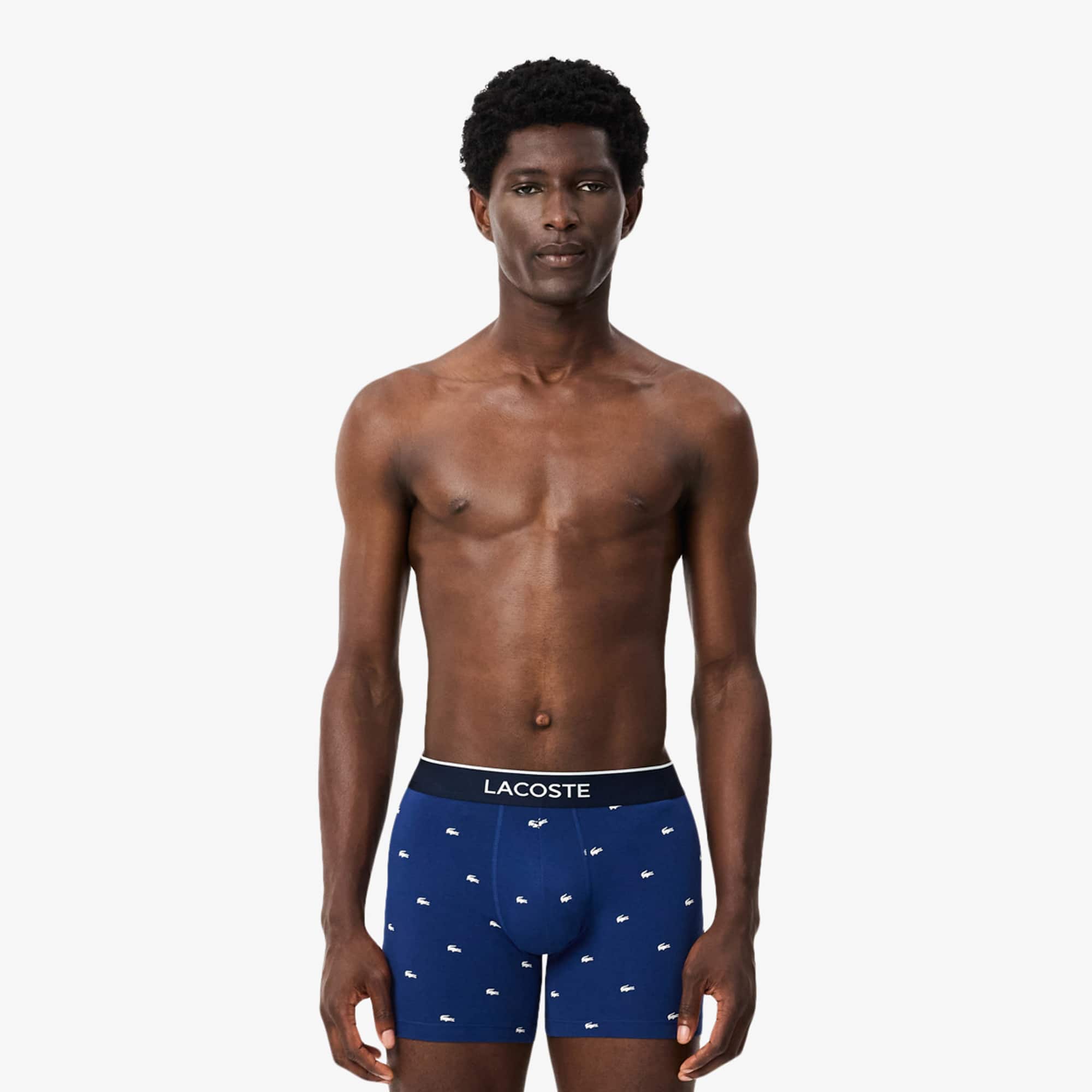 Men's 3-Pack Stretch Cotton Boxer Briefs - Underwear - New