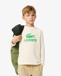 Kids' Crocodile Print Cotton T-Shirt