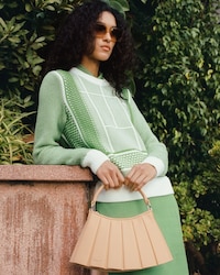 Tennis Court Graphic Sweater