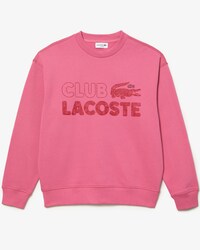 Men&rsquo;s Lacoste Round Neck Loose Fit Vintage Print Sweatshirt