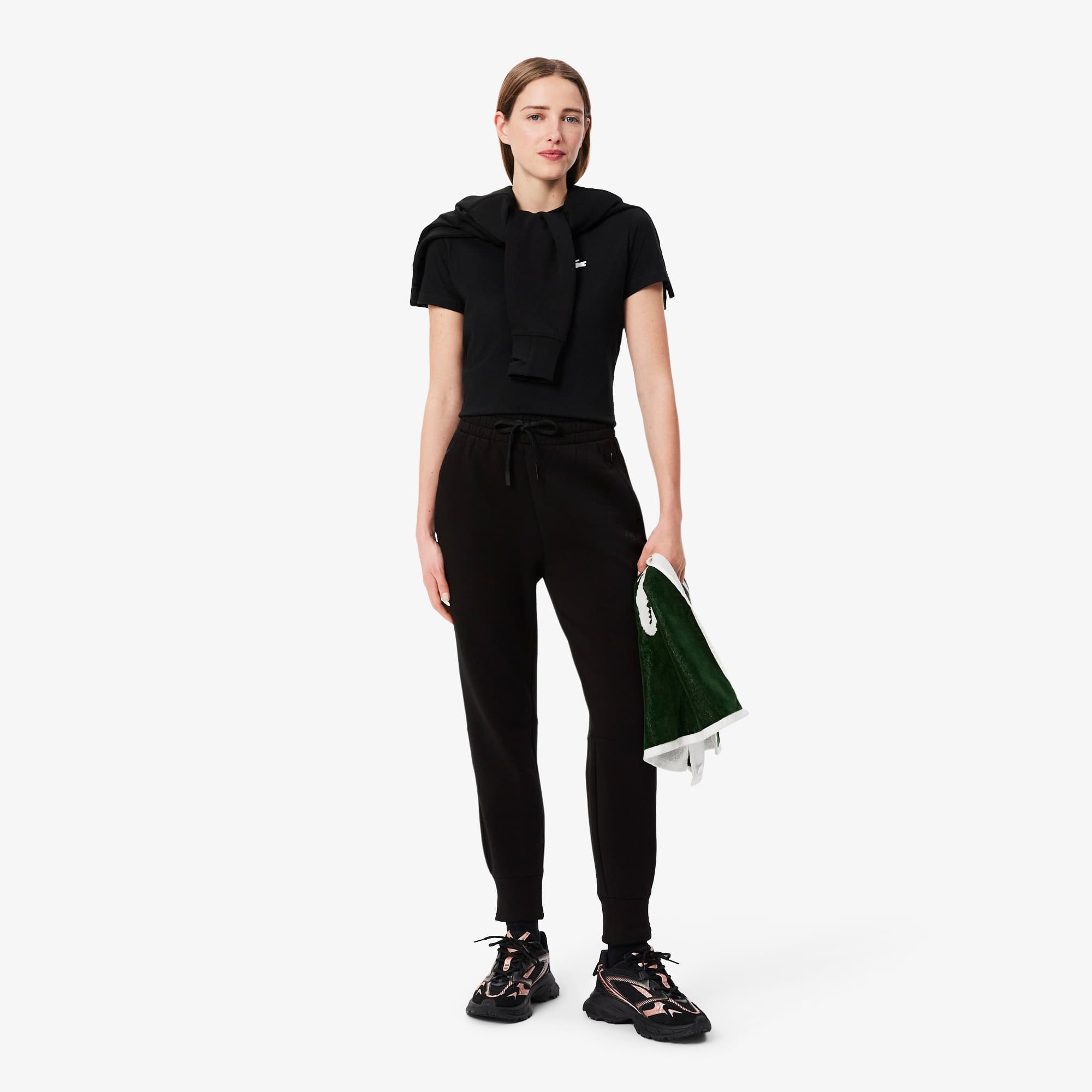フィットネスボトムス LACOSTE Women Straight Pants XF0343 001 BIANCO WHITE Amazon.com: Lacoste Women's Active Straight Fit Track Pants