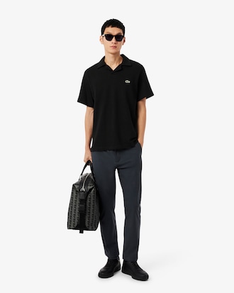 Classic Fit Cotton-Linen Polo Shirt