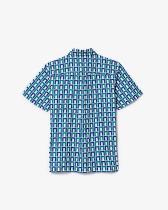 Kids' Short Sleeve Monogram Print Shirt