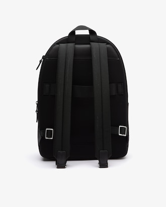 Chantaco Fingerprint Lock Piqu&eacute; Leather Backpack