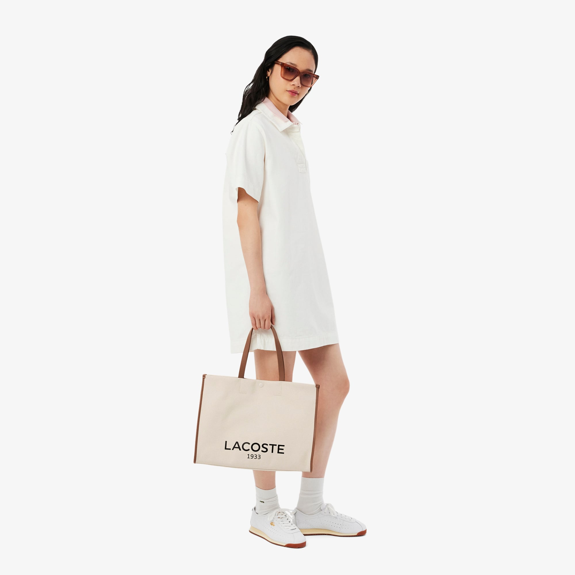 Large Heritage Canvas Tote - Bags - New In 2026 | Lacoste