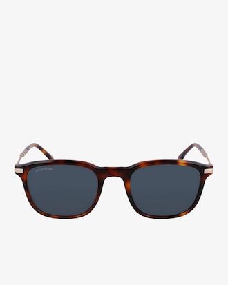 Lunettes de soleil homme rectangulaires Lacoste en ac&eacute;tate