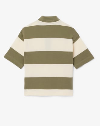 Kids' Striped Petit Piqué Polo