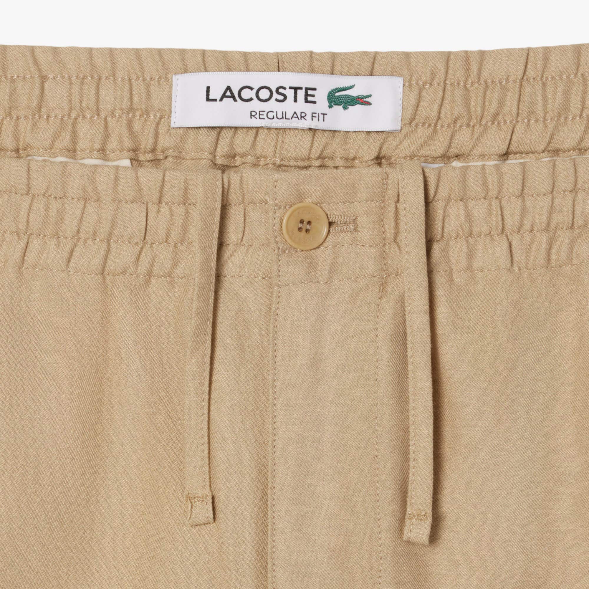 Men's Regular Fit Linen Twill Pants