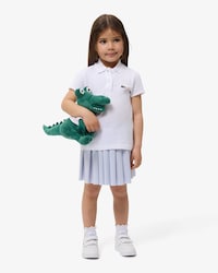 Oxford Cotton Pleated Skirt