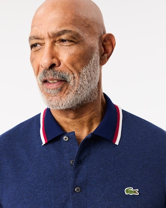 Men's Regular Fit Stretch Mini Piqué Polo