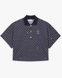 Oversized Tennis Print Polo