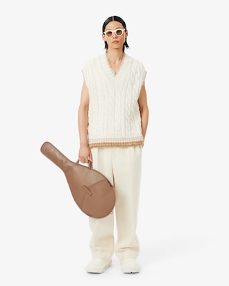 Runway Grain Leather Racket Bag
