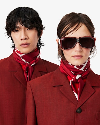 Runway Printed Silk Square