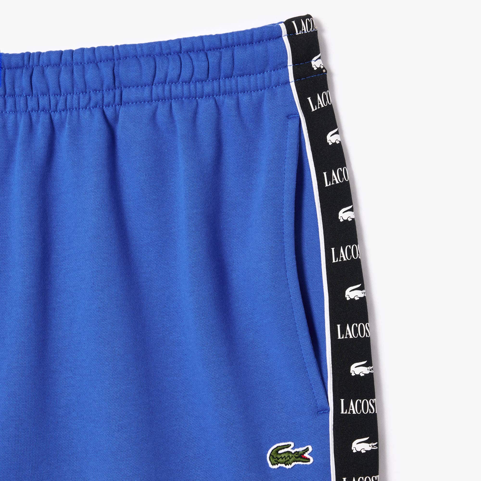 Men's Regular Fit Logo Stripe Fleece Shorts - Shorts & Swim - New
