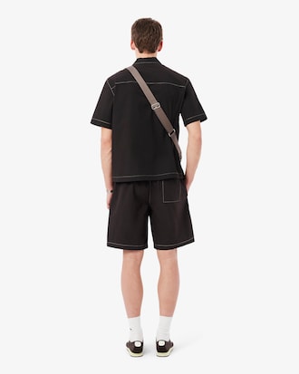 Relaxed Fit Poplin Shorts