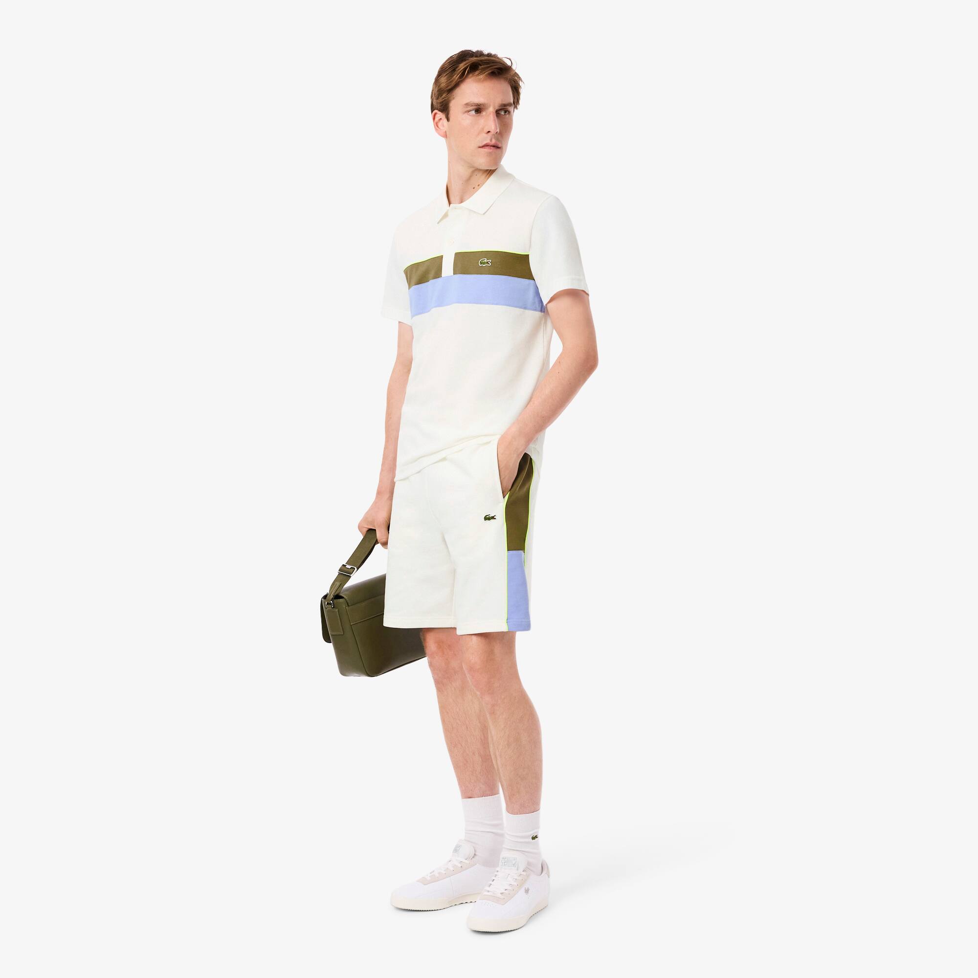 Men's Colorblock Fleece Shorts