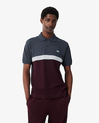Classic Fit Color-Block Petit Piqu&eacute; Polo Shirt